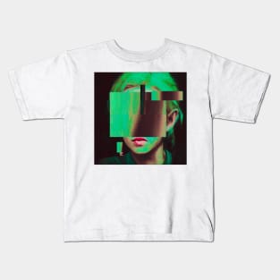 YOU ARE DONE Glitch Art Portrait Kids T-Shirt